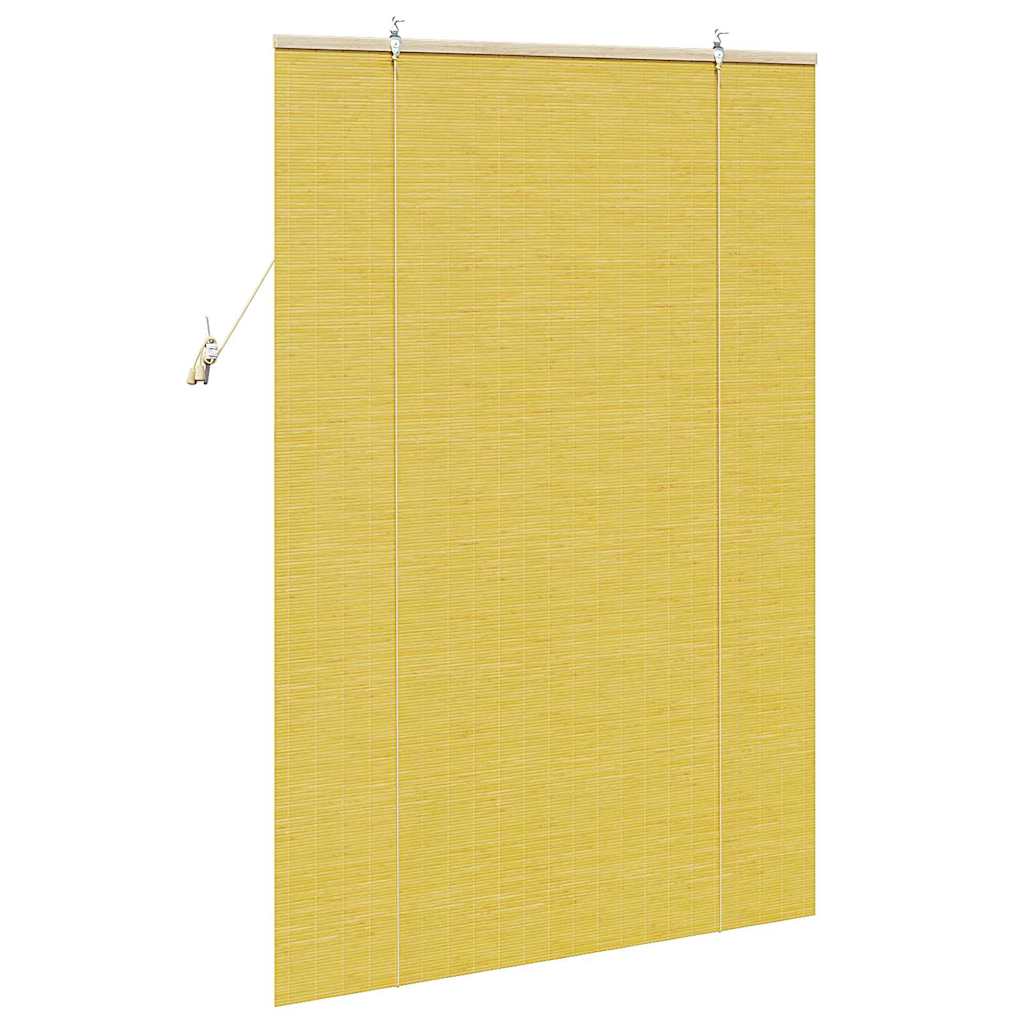 vidaXL Roleta żółty 110 x 160 cm Bambus