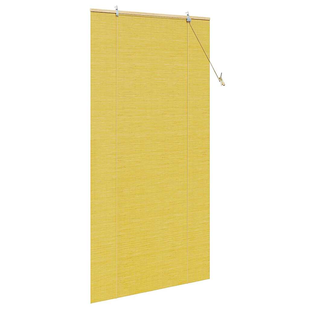 vidaXL Roleta żółty 120 x 220 cm Bambus
