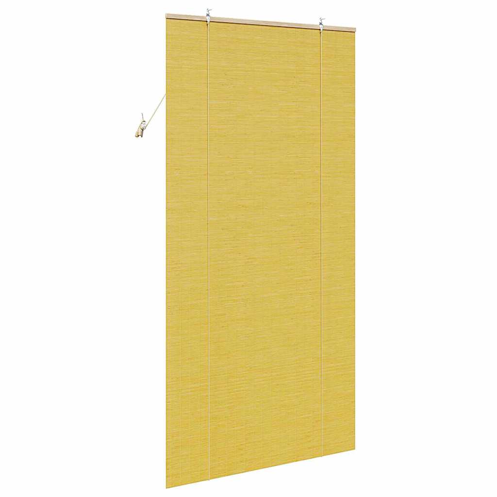 vidaXL Roleta żółty 120 x 220 cm Bambus