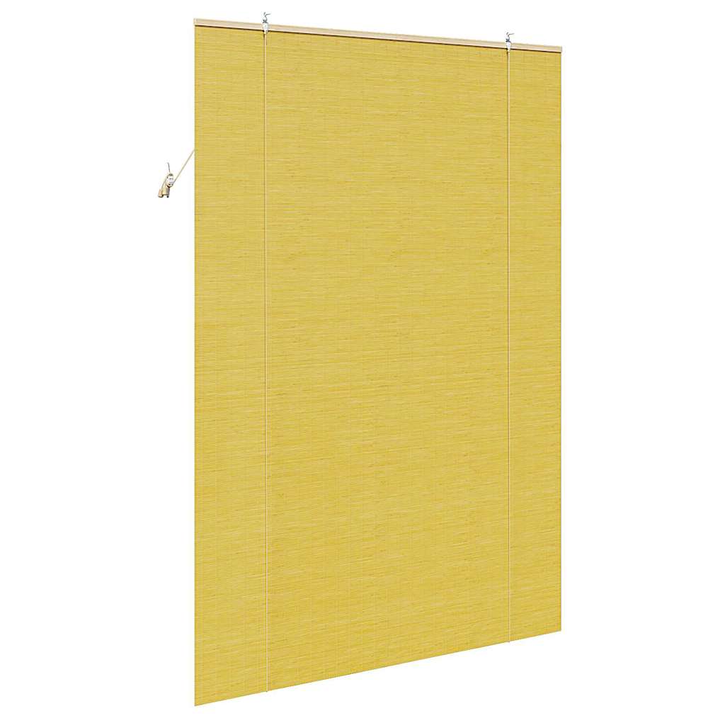 vidaXL Roleta żółty 140 x 220 cm Bambus