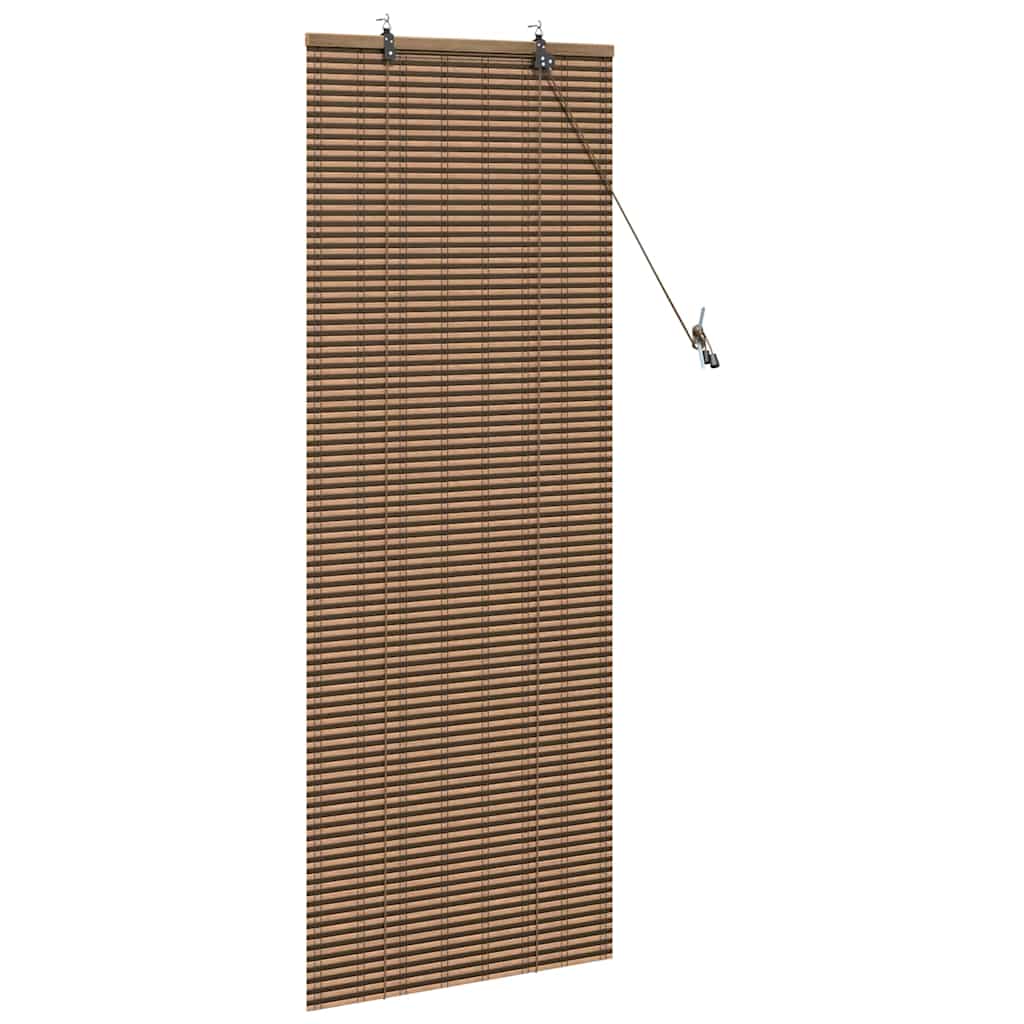 vidaXL Roleta z zasłonami Brązowy 60 x 160 cm Bambus