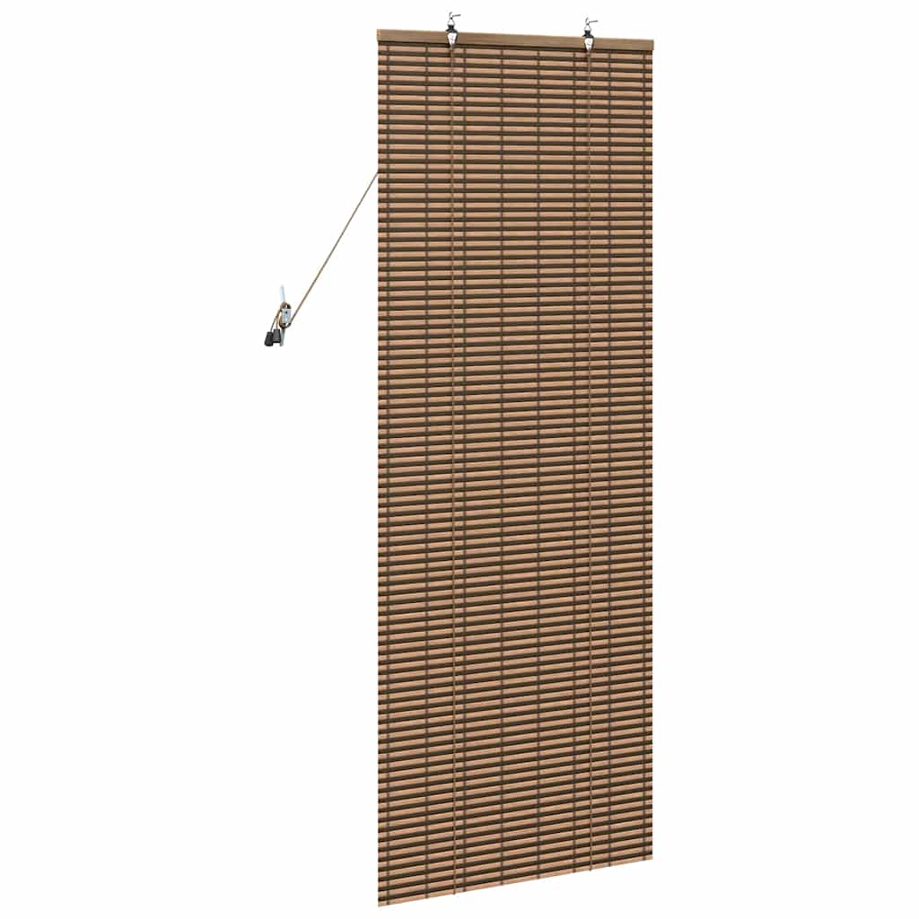 vidaXL Roleta z zasłonami Brązowy 60 x 160 cm Bambus