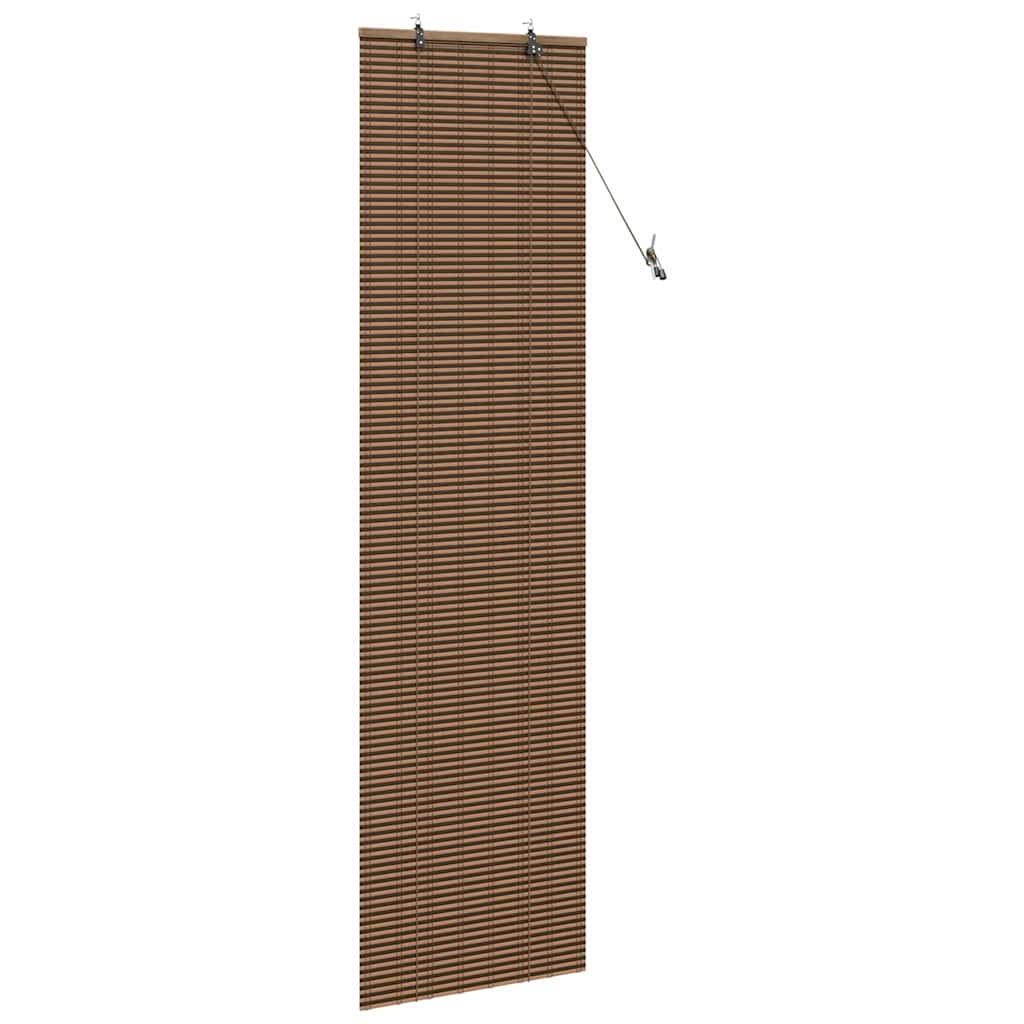 vidaXL Roleta z zasłonami Brązowy 60 x 220 cm Bambus