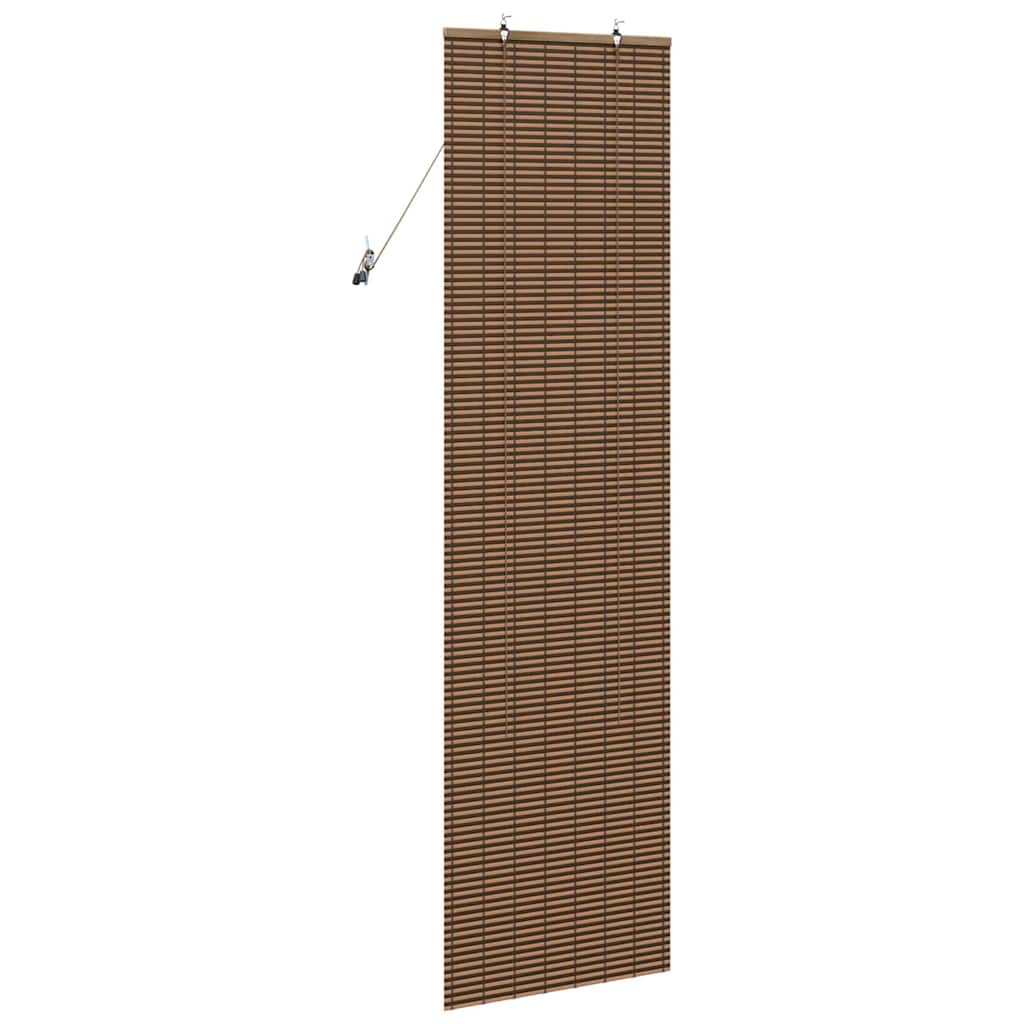 vidaXL Roleta z zasłonami Brązowy 60 x 220 cm Bambus