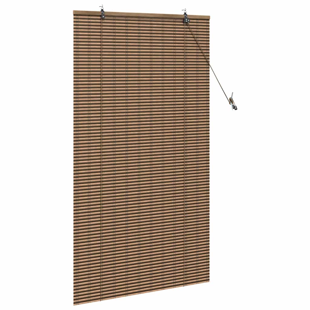 vidaXL Roleta z zasłonami Brązowy 90 x 160 cm Bambus