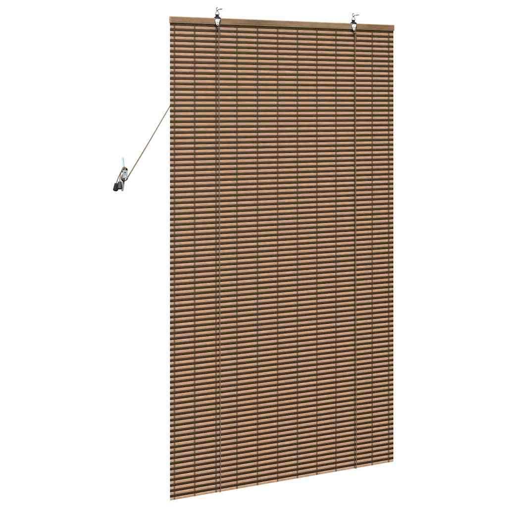 vidaXL Roleta z zasłonami Brązowy 90 x 160 cm Bambus