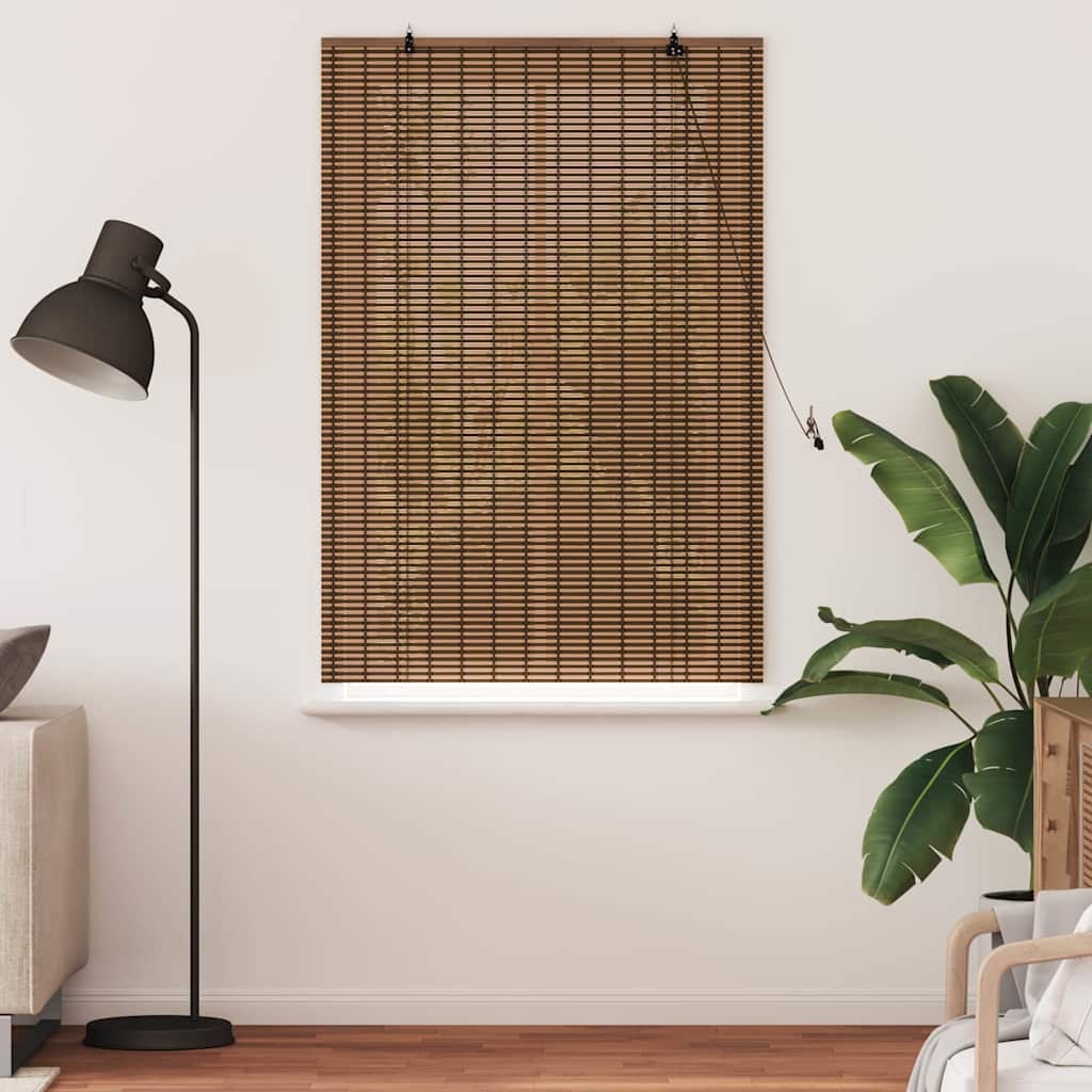 vidaXL Roleta brązowy 110 x 160 cm Bambus