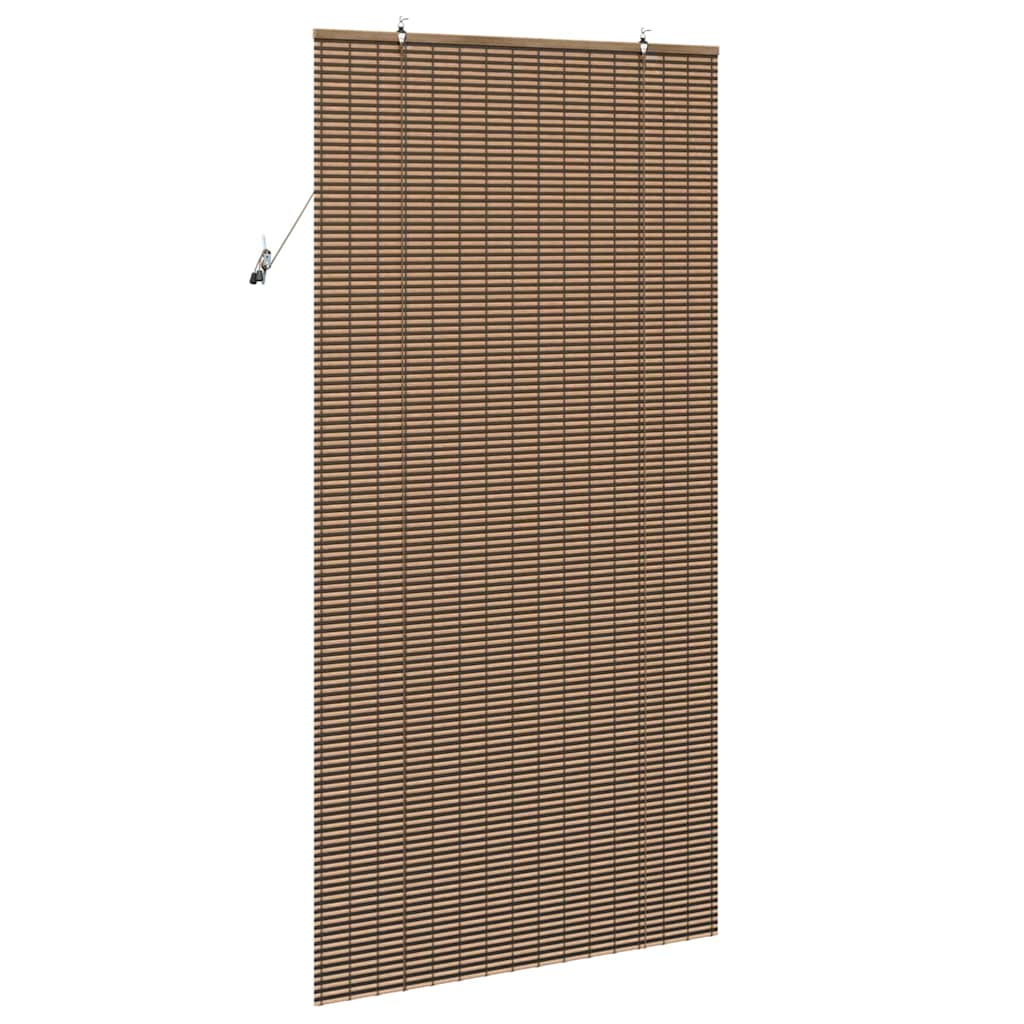 vidaXL Roleta z zasłonami Brązowy 110 x 220 cm Bambus