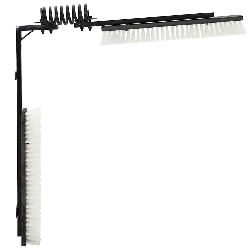 vidaXL Szczotki do bydła Czarny i Biały 84 x 10 x 91 cm PVC
