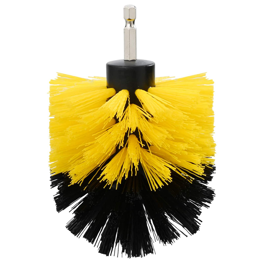 vidaXL Zestaw szczotek do samochodu Wielokolorowe polirattan