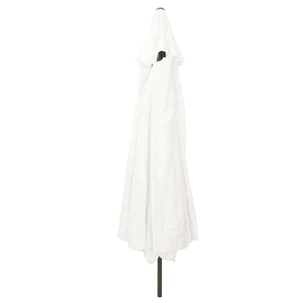 vidaXL Parasolka ogrodowa piaskowy 394 x 394 x 248 cm Poliester i Stal