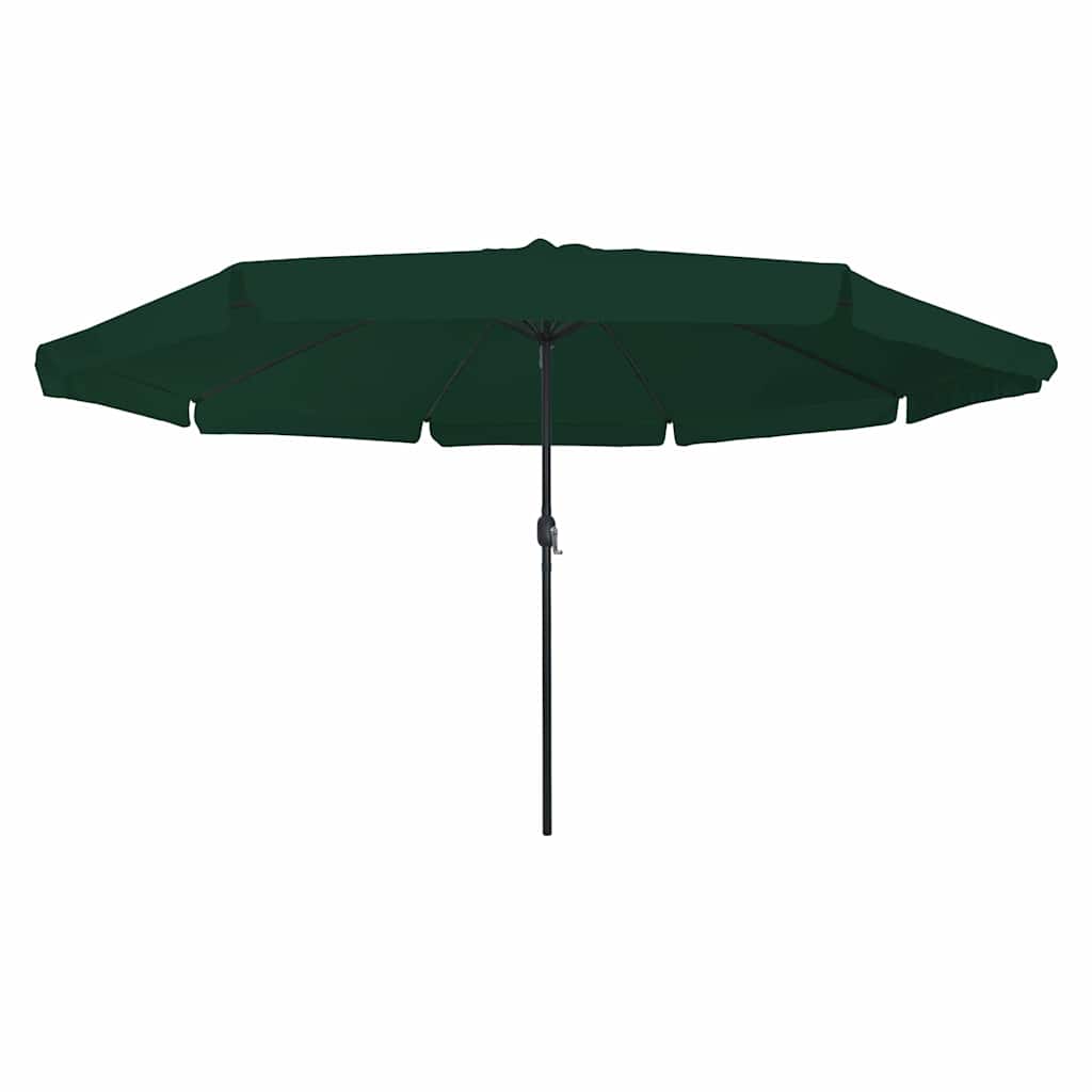 vidaXL Parasolka ogrodowa Zielony 394 x 394 x 248 cm Poliester i Stal