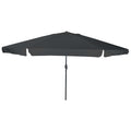 vidaXL Parasolka ogrodowa Antracyt 394 x 394 x 248 cm Poliester i Stal