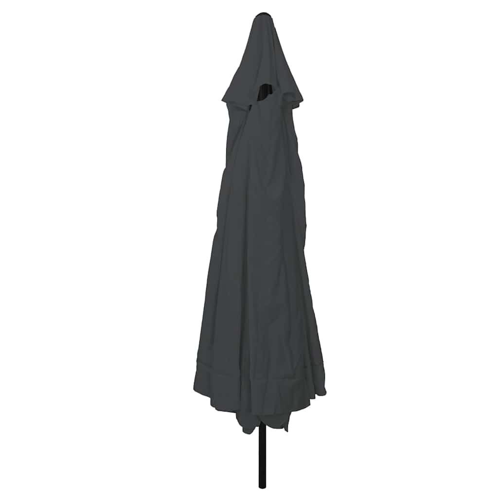 vidaXL Parasolka ogrodowa Antracyt 394 x 394 x 248 cm Poliester i Stal