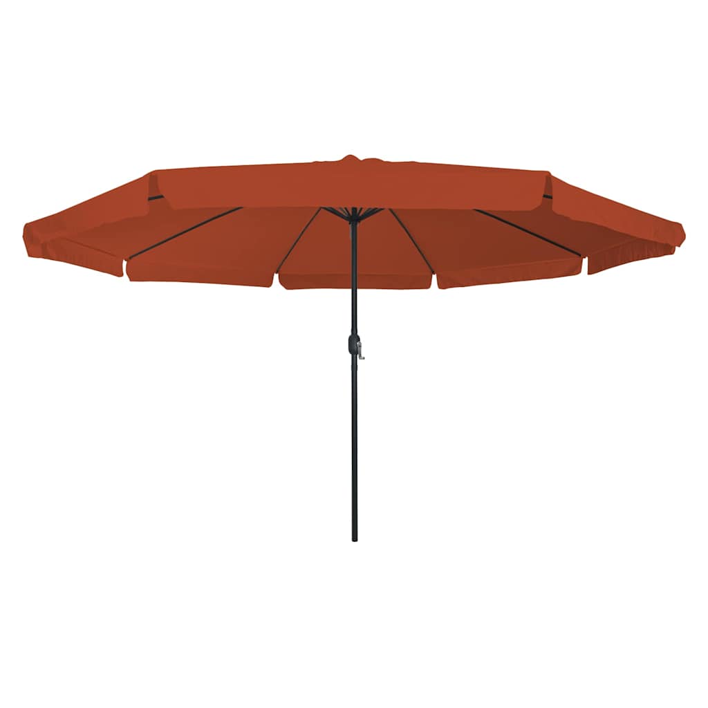 vidaXL Parasolka ogrodowa terakota 394 x 394 x 248 cm Poliester i Stal