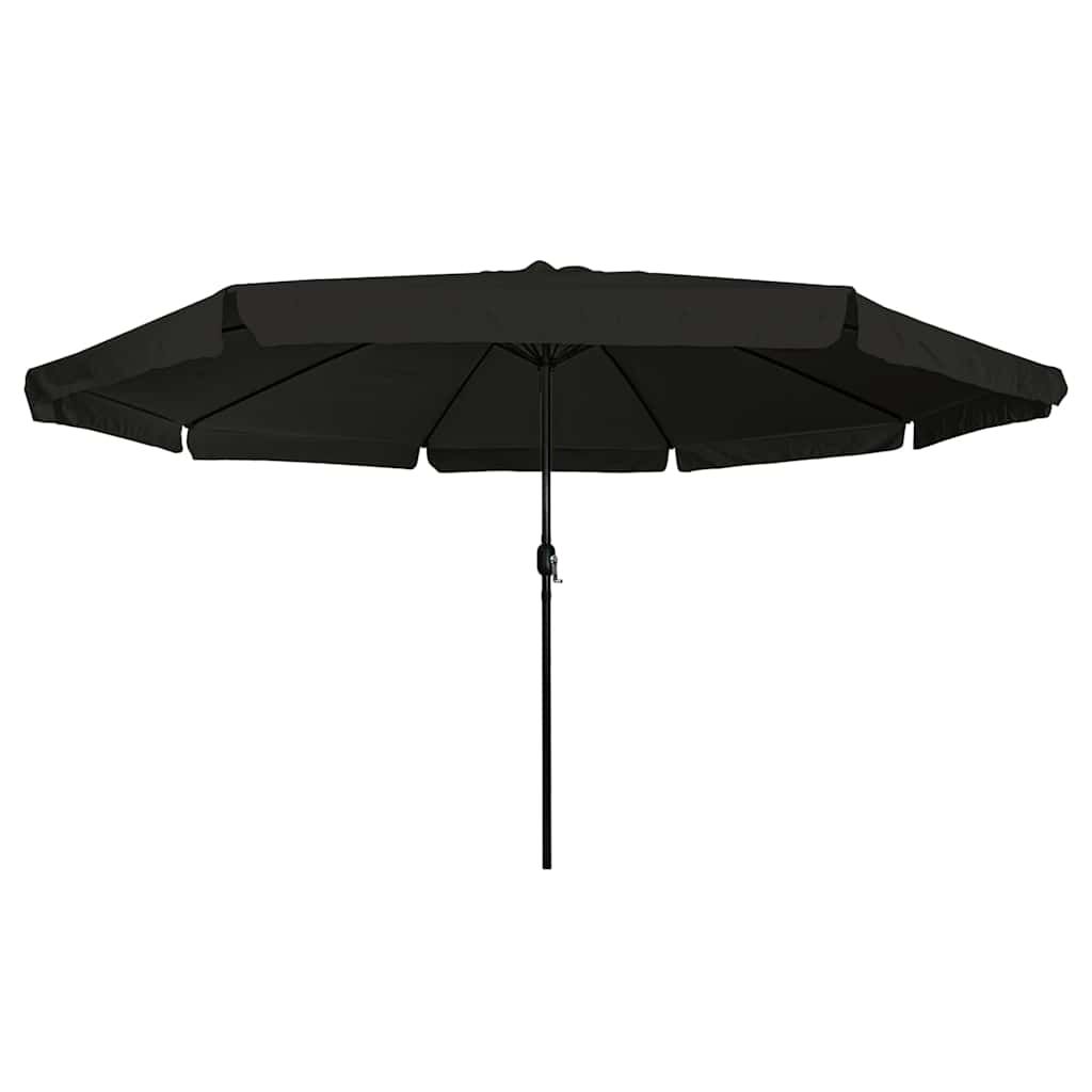 vidaXL Parasolka ogrodowa Czarny 394 x 394 x 248 cm Poliester i Stal
