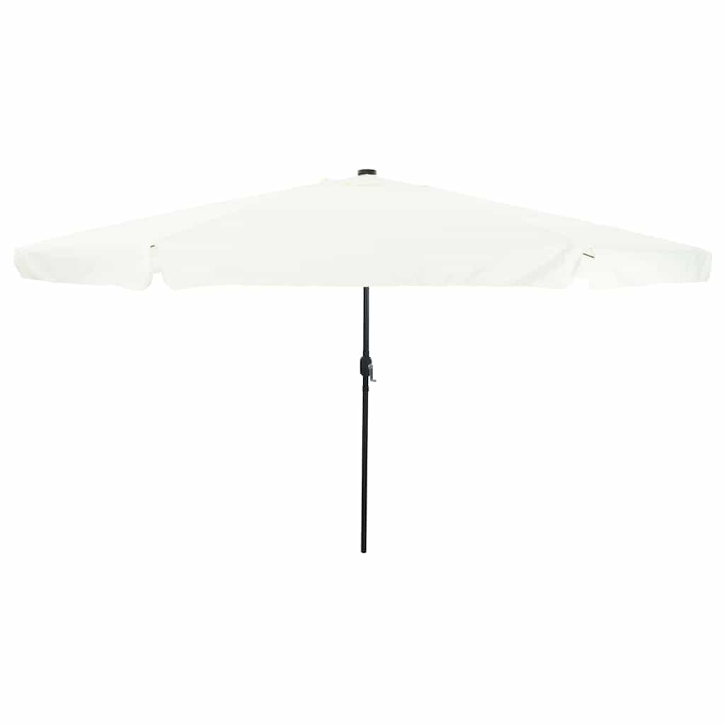 vidaXL Parasolka ogrodowa 395 x 395 x 245 cm Poliester Okrągły
