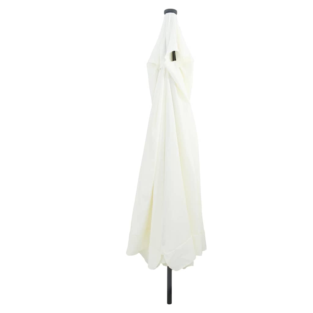 vidaXL Parasolka ogrodowa 395 x 395 x 245 cm Poliester Okrągły
