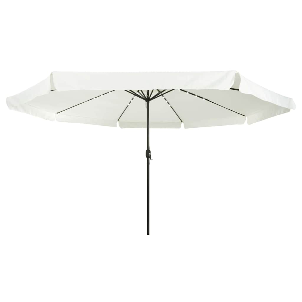 vidaXL Parasolka ogrodowa 395 x 395 x 245 cm Poliester Okrągły