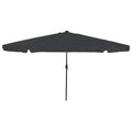 vidaXL Parasolka ogrodowa Antracyt 395 x 395 x 245 cm Poliester