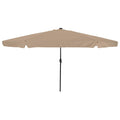 vidaXL Parasolka ogrodowa Ciemnoszary 395 x 395 x 245 cm Poliester