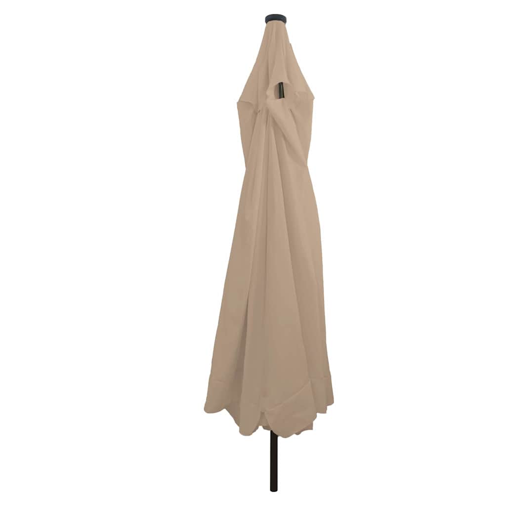 vidaXL Parasolka ogrodowa Ciemnoszary 395 x 395 x 245 cm Poliester