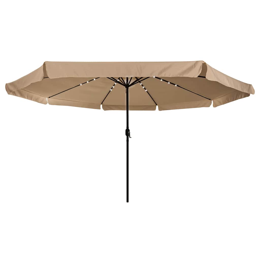 vidaXL Parasolka ogrodowa Ciemnoszary 395 x 395 x 245 cm Poliester