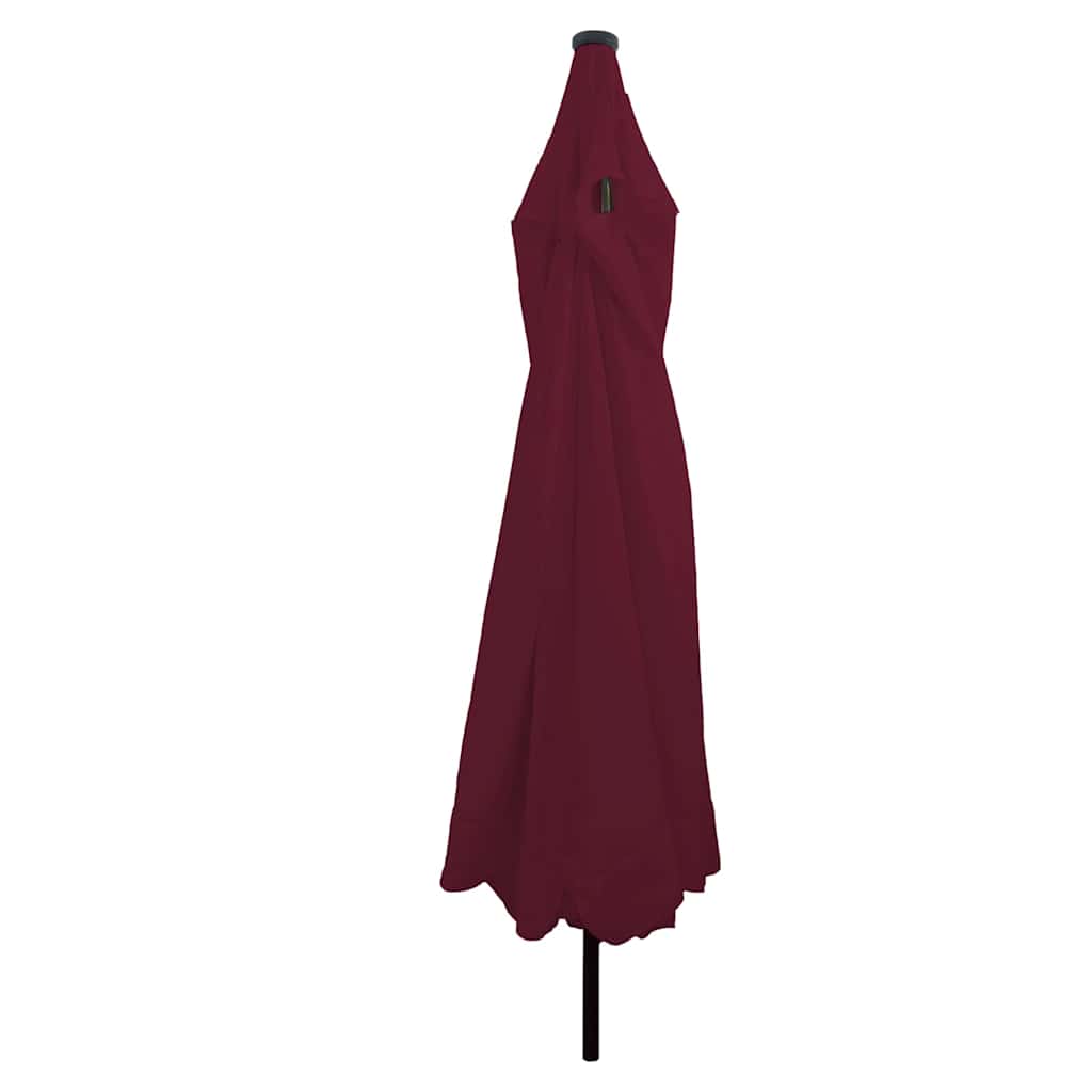 vidaXL Parasolka ogrodowa Bordeaux Czerwony 395 x 395 x 245 cm