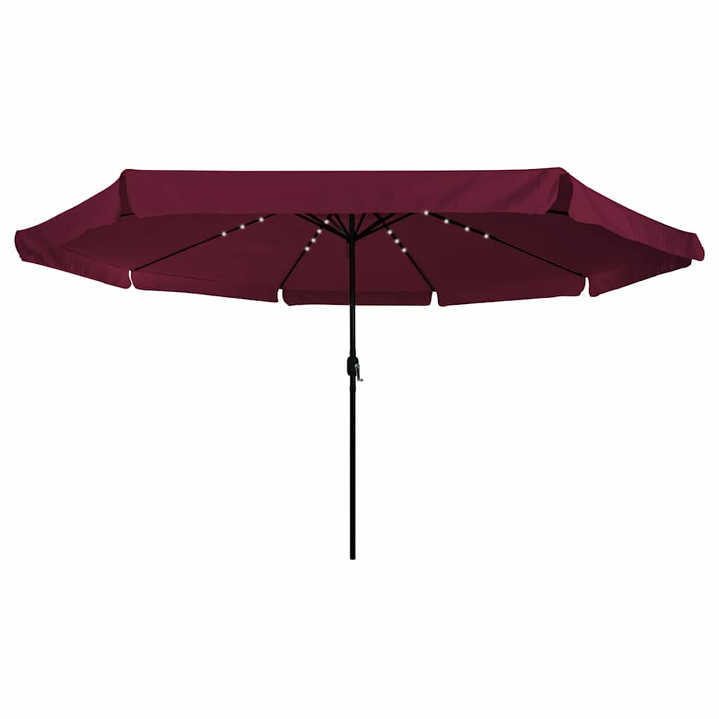 vidaXL Parasolka ogrodowa Bordeaux Czerwony 395 x 395 x 245 cm