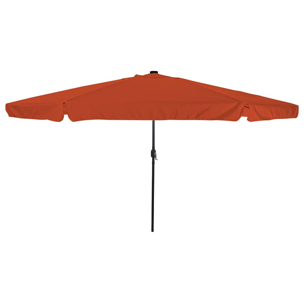 vidaXL Parasolka ogrodowa terakota 395 x 395 x 245 cm Poliester