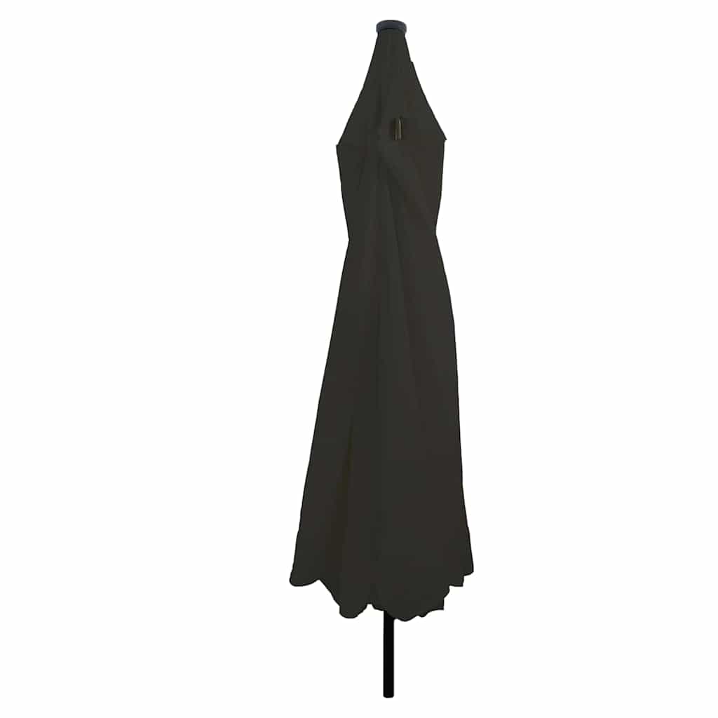 vidaXL Parasolka ogrodowa Czarny 395 x 395 x 245 cm Poliester