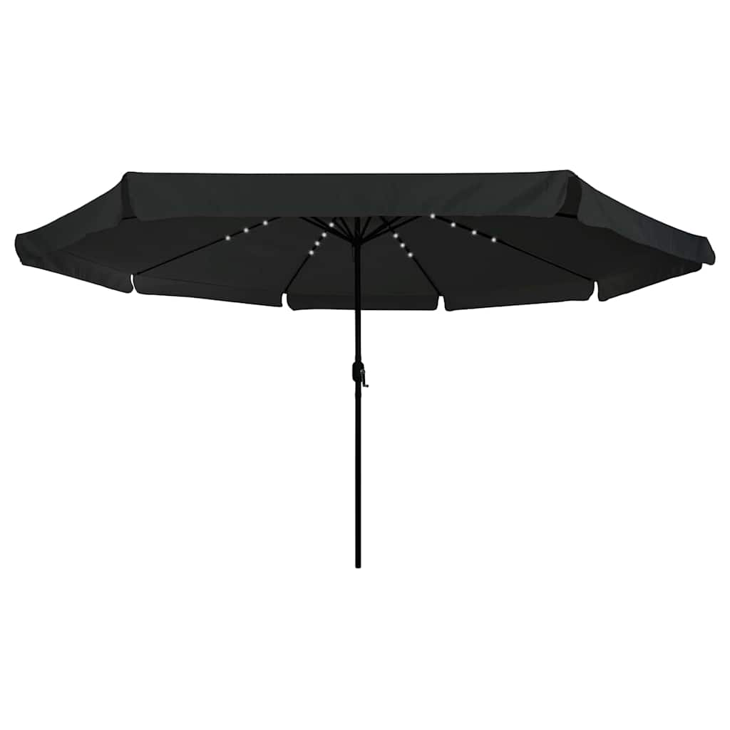 vidaXL Parasolka ogrodowa Czarny 395 x 395 x 245 cm Poliester