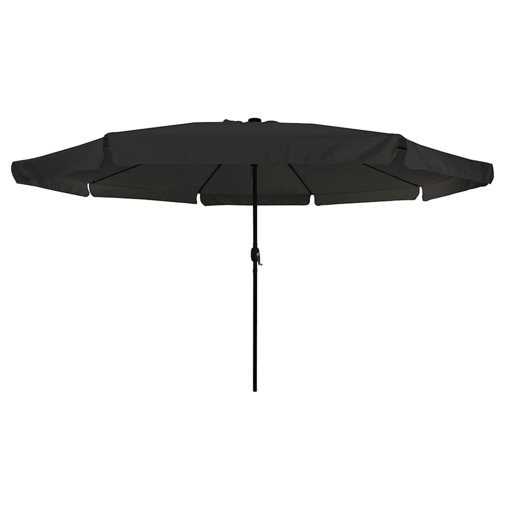 vidaXL Parasolka ogrodowa Czarny 395 x 395 x 245 cm Poliester