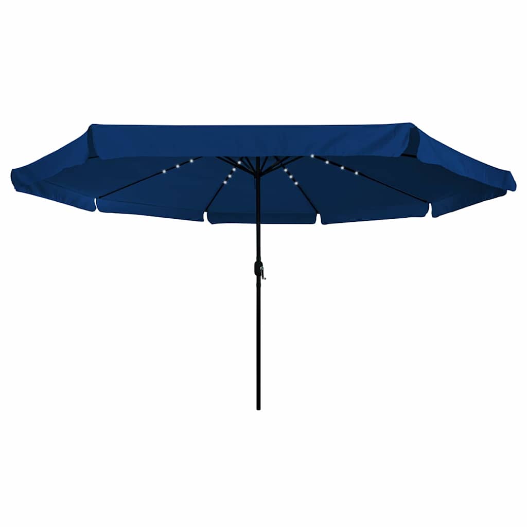 vidaXL Parasolka ogrodowa Niebieski azur 395 x 395 x 245 cm Poliester