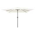 vidaXL Parasolka ogrodowa piaskowy 295 x 295 x 245 cm Poliester i Stal