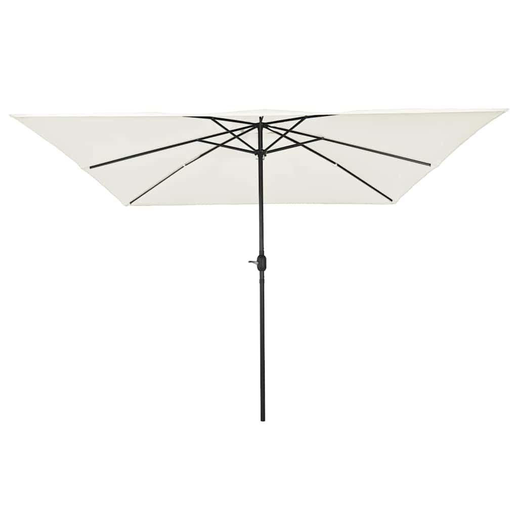vidaXL Parasolka ogrodowa piaskowy 295 x 295 x 245 cm Poliester i Stal