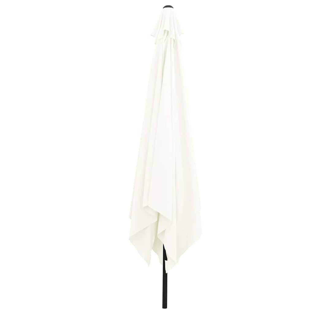 vidaXL Parasolka ogrodowa piaskowy 295 x 295 x 245 cm Poliester i Stal