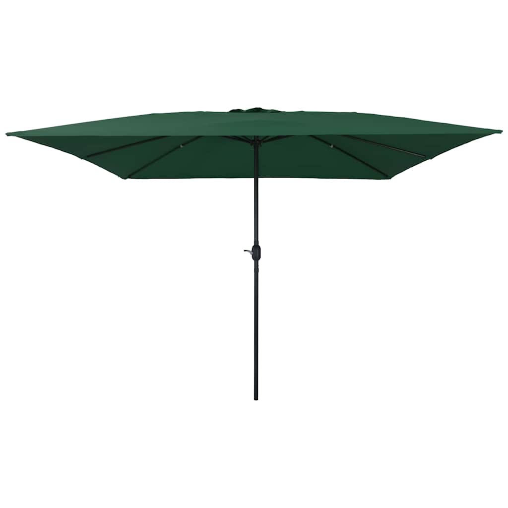 vidaXL Parasolka ogrodowa Zielony 295 x 295 x 245 cm Poliester i Stal