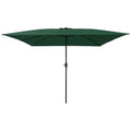 vidaXL Parasolka ogrodowa Zielony 295 x 295 x 245 cm Poliester i Stal