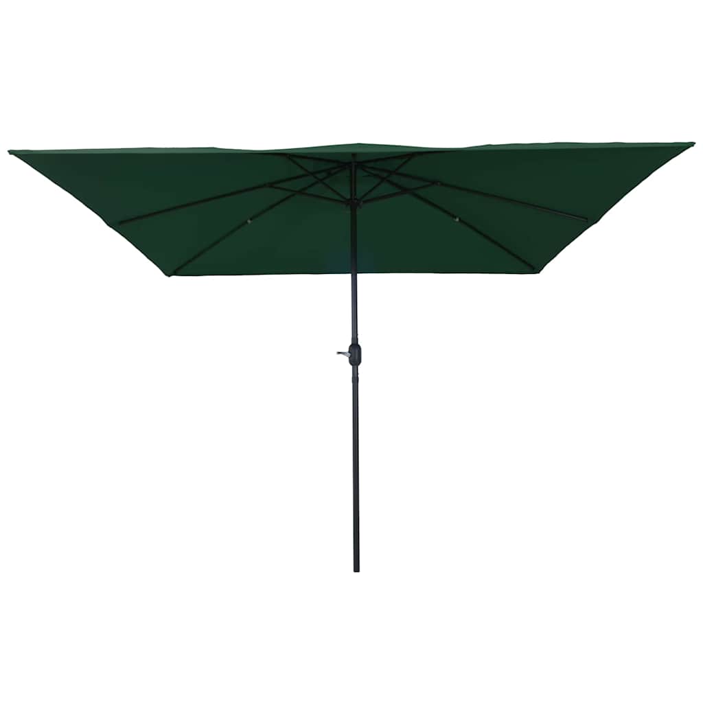 vidaXL Parasolka ogrodowa Zielony 295 x 295 x 245 cm Poliester i Stal