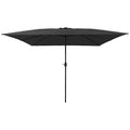 vidaXL Parasolka ogrodowa Antracyt 295 x 295 x 245 cm Poliester i Stal