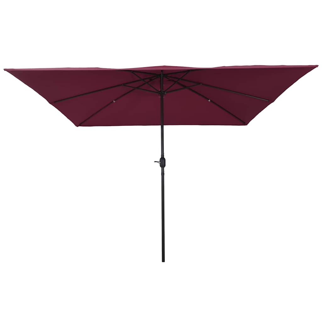 vidaXL Parasolka ogrodowa Bordeaux Czerwony 295 x 295 x 245 cm