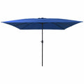 vidaXL Parasolka ogrodowa Niebieski azur 295 x 295 x 245 cm