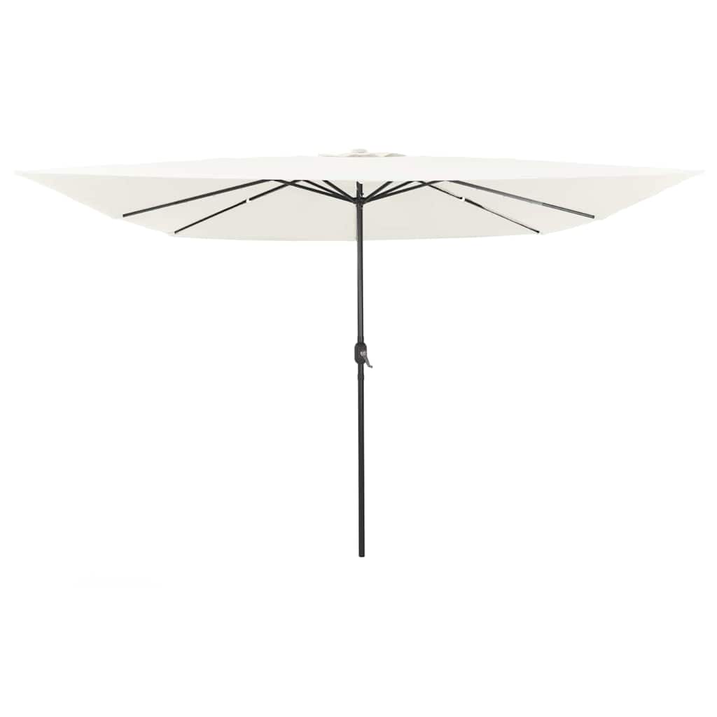 vidaXL Parasolka ogrodowa piaskowy 295 x 295 x 245 cm Poliester i Stal