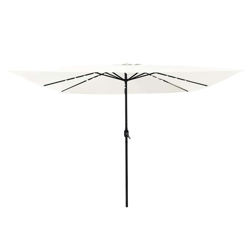 vidaXL Parasolka ogrodowa piaskowy 295 x 295 x 245 cm Poliester i Stal