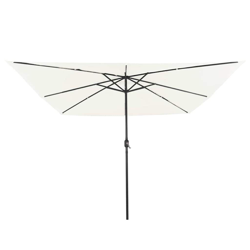 vidaXL Parasolka ogrodowa piaskowy 295 x 295 x 245 cm Poliester i Stal