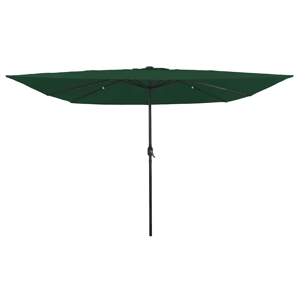 vidaXL Parasolka ogrodowa Zielony 295 x 295 x 245 cm Poliester i Stal