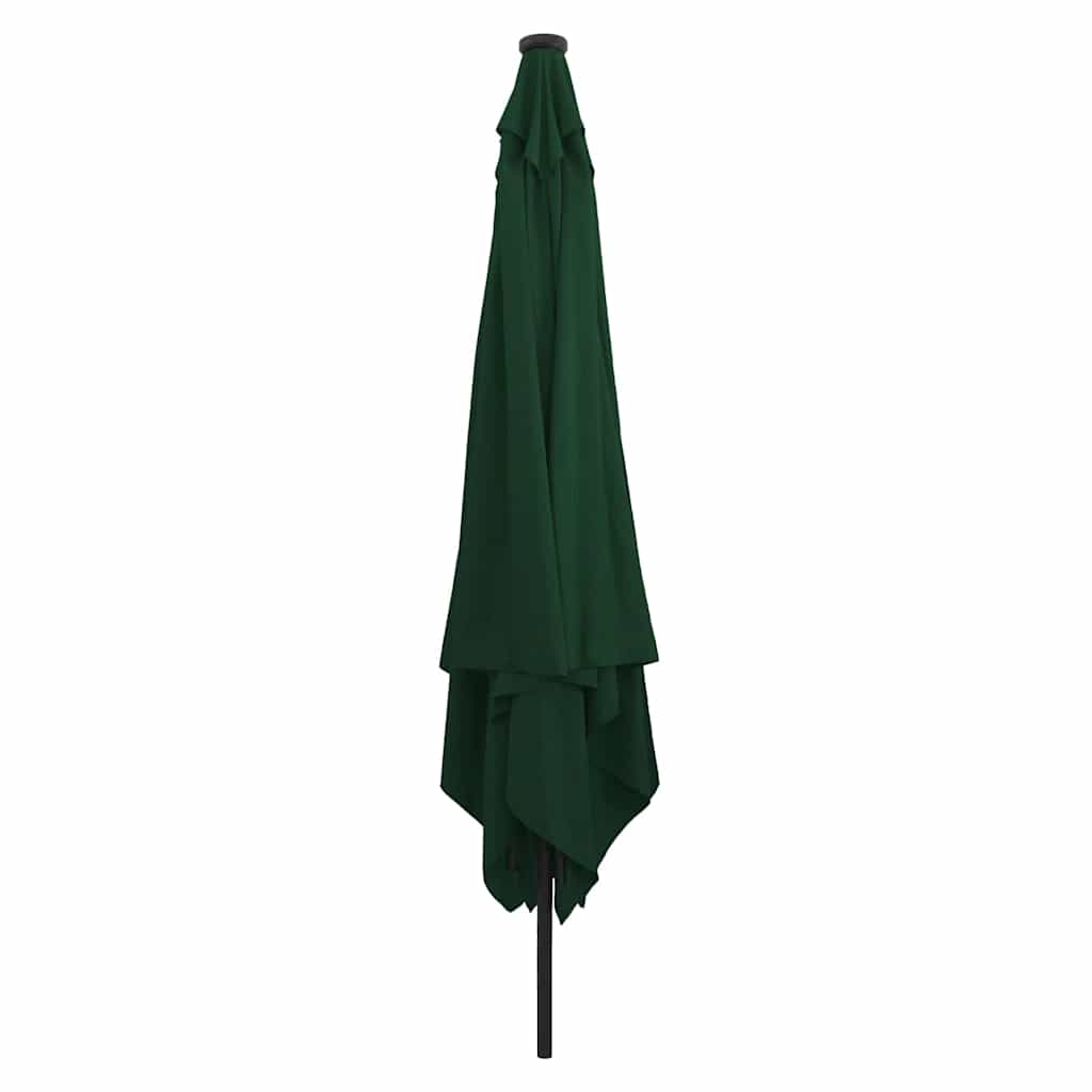 vidaXL Parasolka ogrodowa Zielony 295 x 295 x 245 cm Poliester i Stal