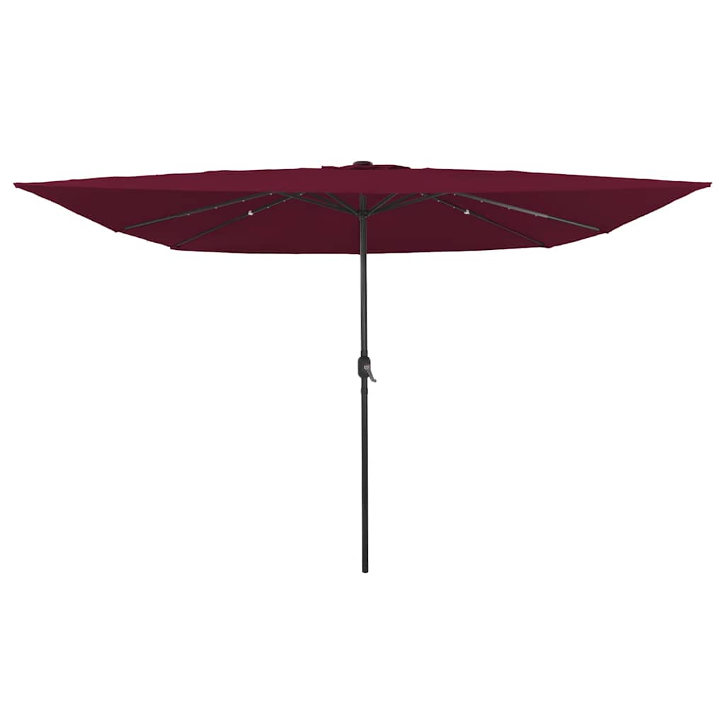 vidaXL Parasolka ogrodowa Bordeaux Czerwony 295 x 295 x 245 cm
