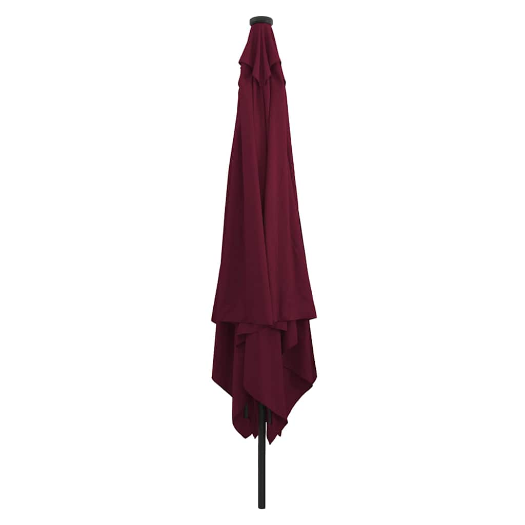 vidaXL Parasolka ogrodowa Bordeaux Czerwony 295 x 295 x 245 cm